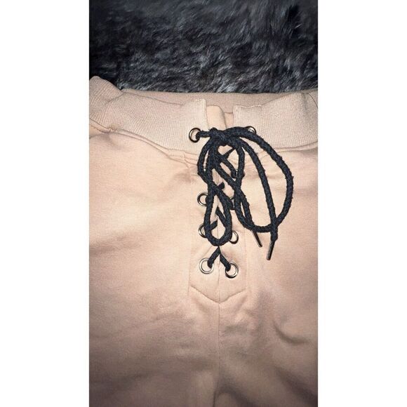 Tiger Mist Jogger Beige/Black Pacifica Lace -Up Track Pants, Size Xs - Picture 8 of 14